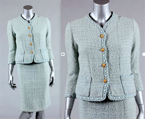 vintage chanel tweed suit.